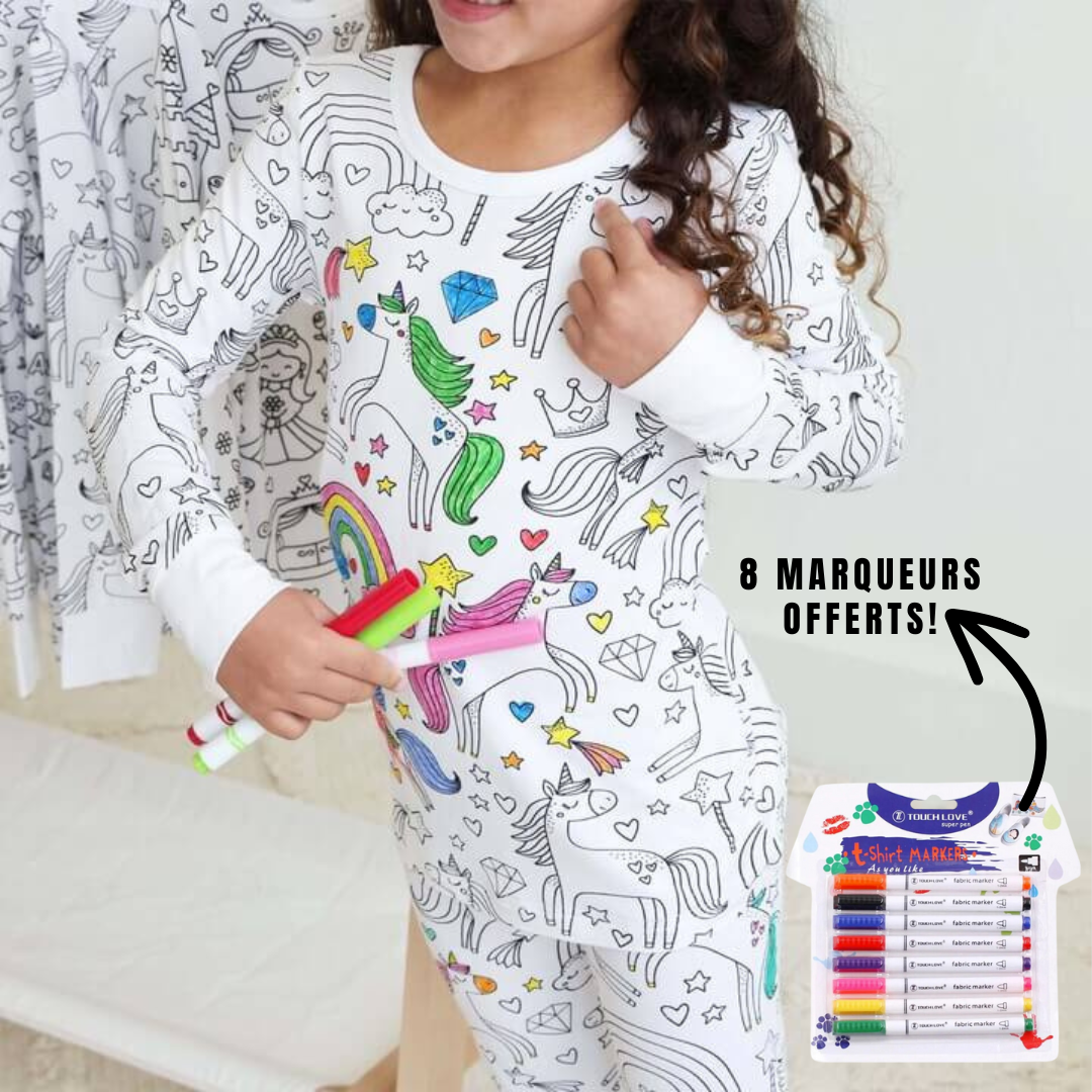 Coloriama™ : Le pyjama coloriable