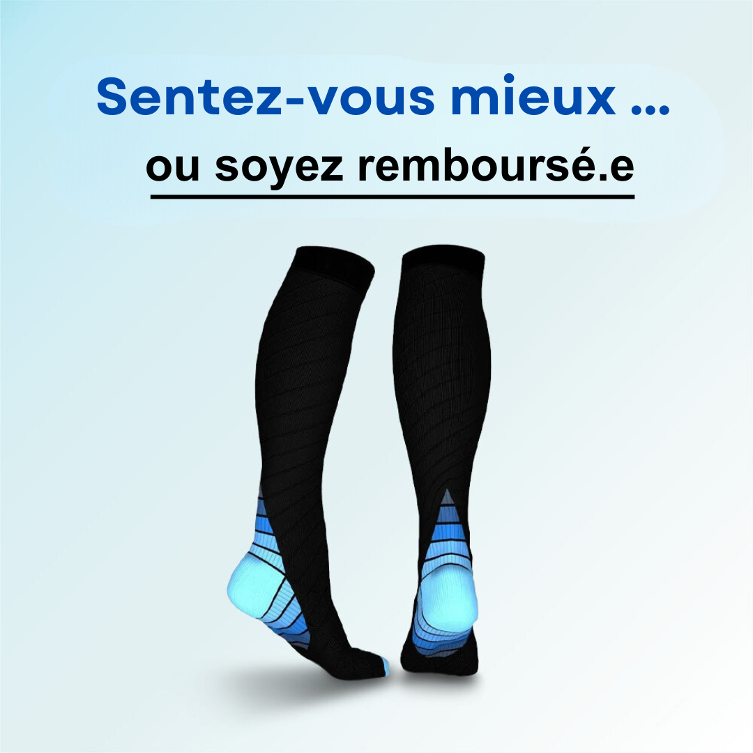 VenoAid™ | Chaussettes orthopédiques infusées