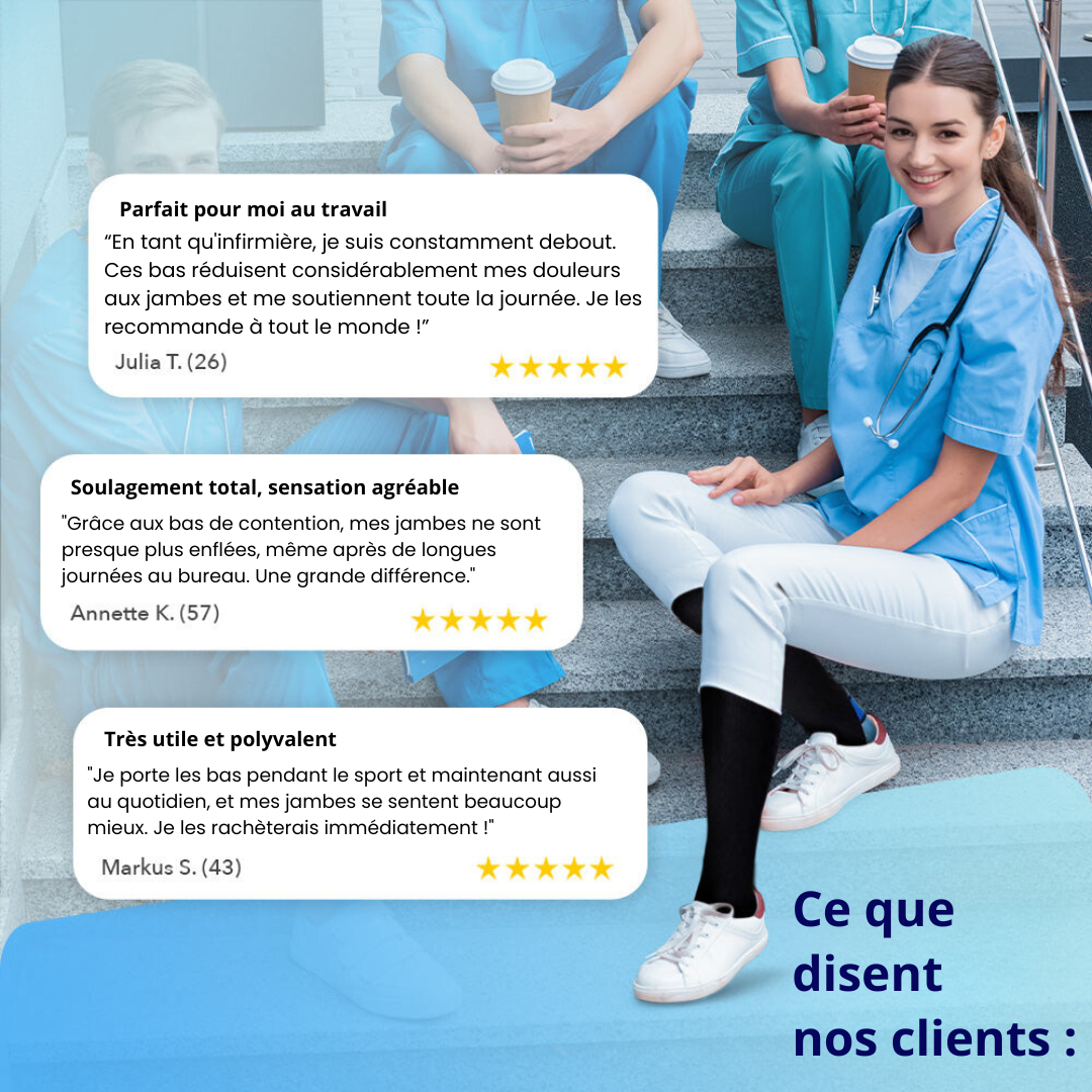 VenoAid™ | Chaussettes orthopédiques infusées