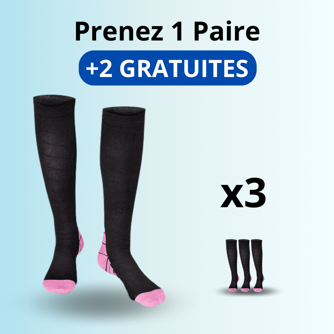 VenoAid™ | Chaussettes orthopédiques infusées