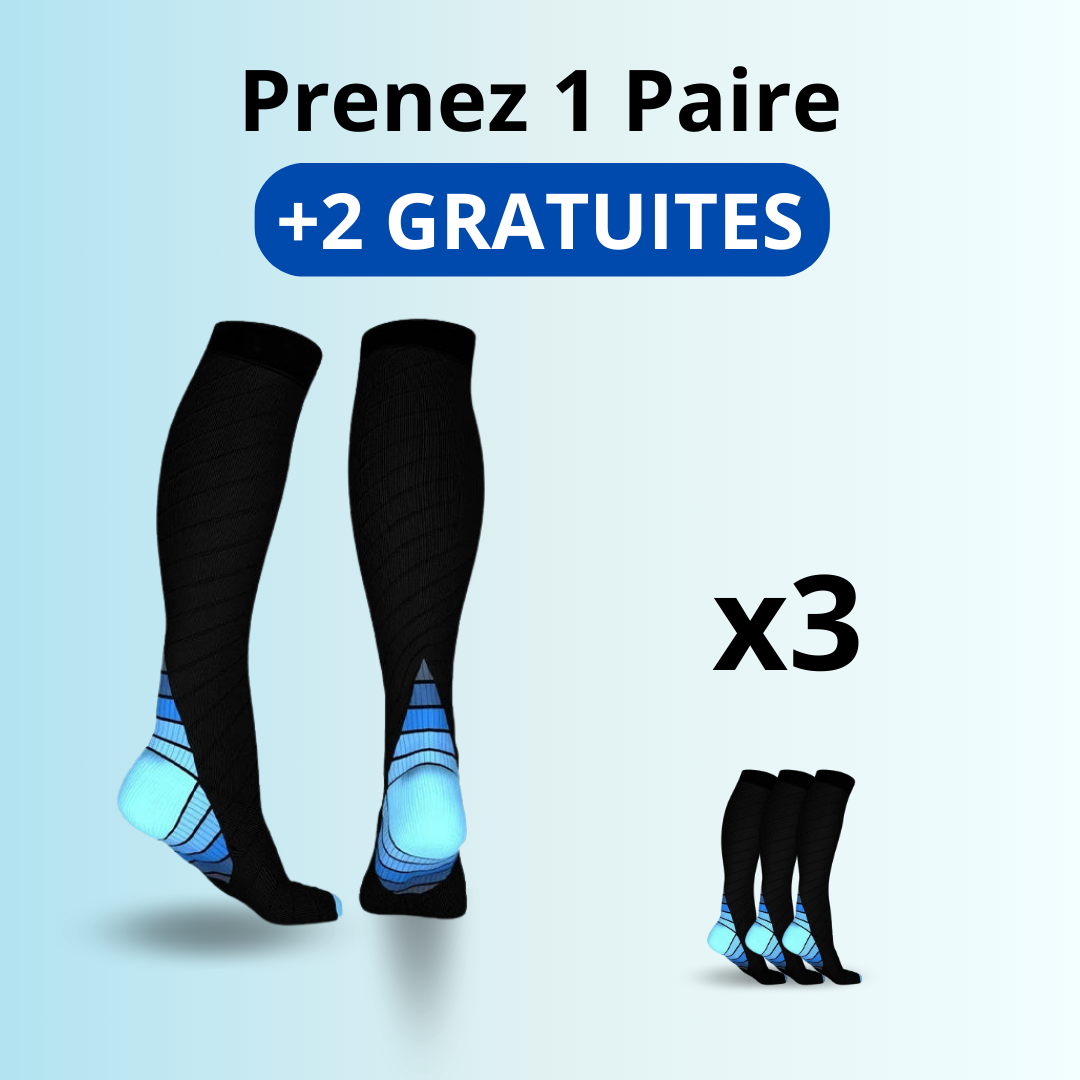 VenoAid™ | Chaussettes orthopédiques infusées